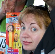 Inelegant Emily discovers a look-alike Pez dispenser