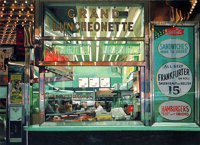 Richard Estes, Grand Luncheonette, New York City