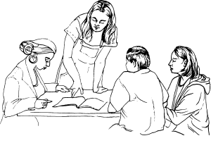 Beta writers advised Brooke on the site--as well as advising each other on their writing.