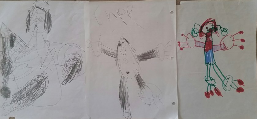 My daughter Chloe's art evolution.