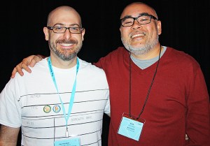 Josh Funk meets 2015 Caldecott Medalist Dan Santat