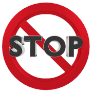 Stop with red circle