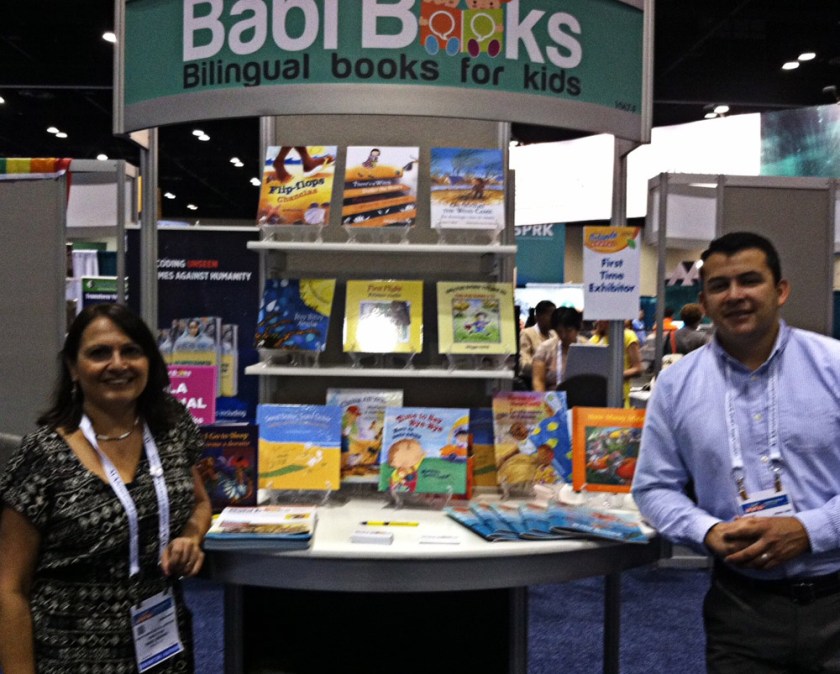 Maryann Cocca-Leffler and Jair Hernandez int he Diversity Pavilion.