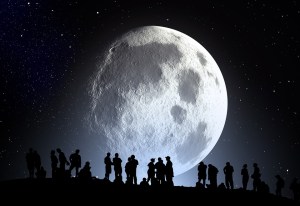 moon with people