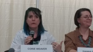 Corie Weaver and Dianna Sanchez on a diversity panel at Bubonicon 2016