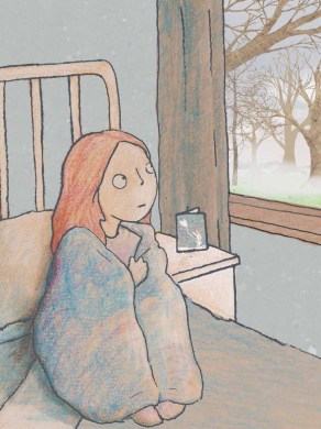 Cloud Conductor_internal Frankie in bed rugged up