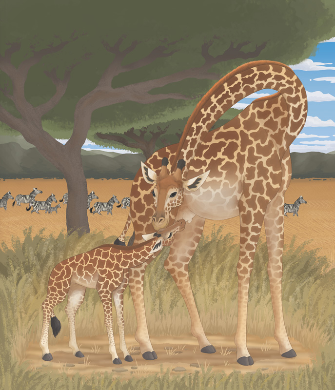 W-Giraffe Paint + Background