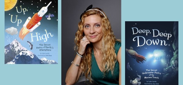 Banner showing author Lydia Lukidis and covers of two of her books