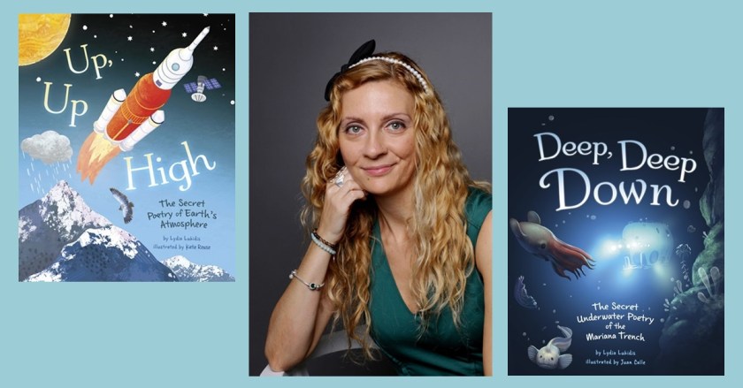 Banner showing author Lydia Lukidis and covers of two of her books